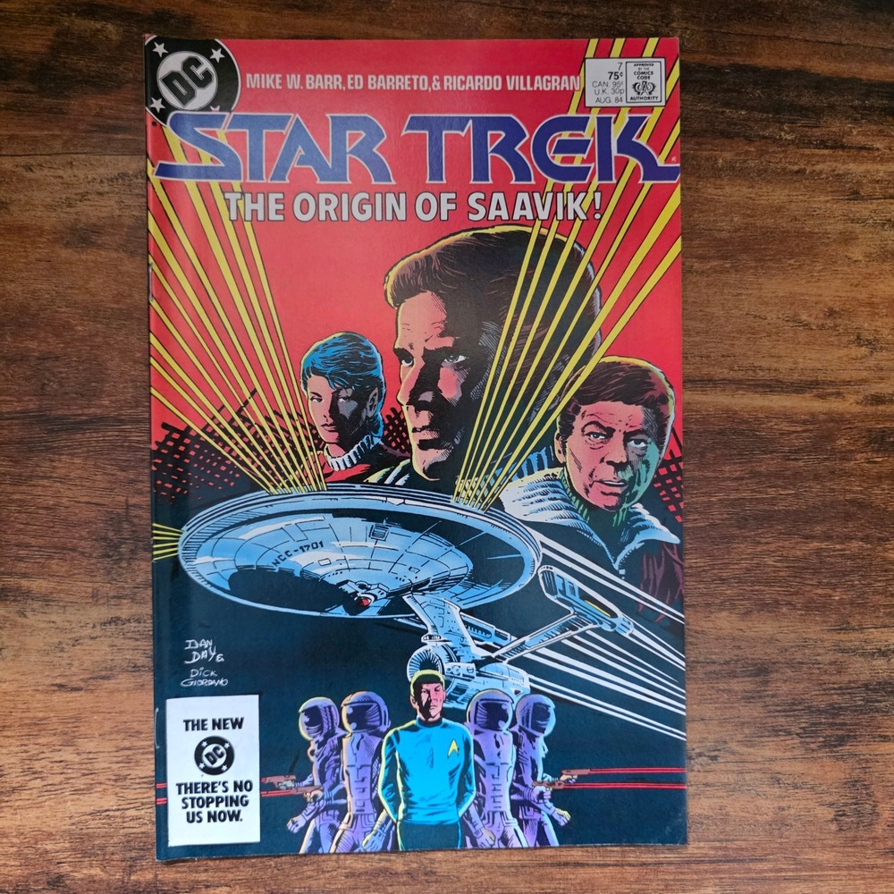 DC Star Trek Comic Book 7 August 1984 Origin of Saavik Bronze Age Kirk Spock DC